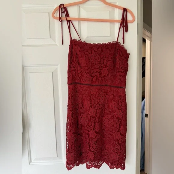 Abercrombie & Fitch Dark ReD Lace Dress